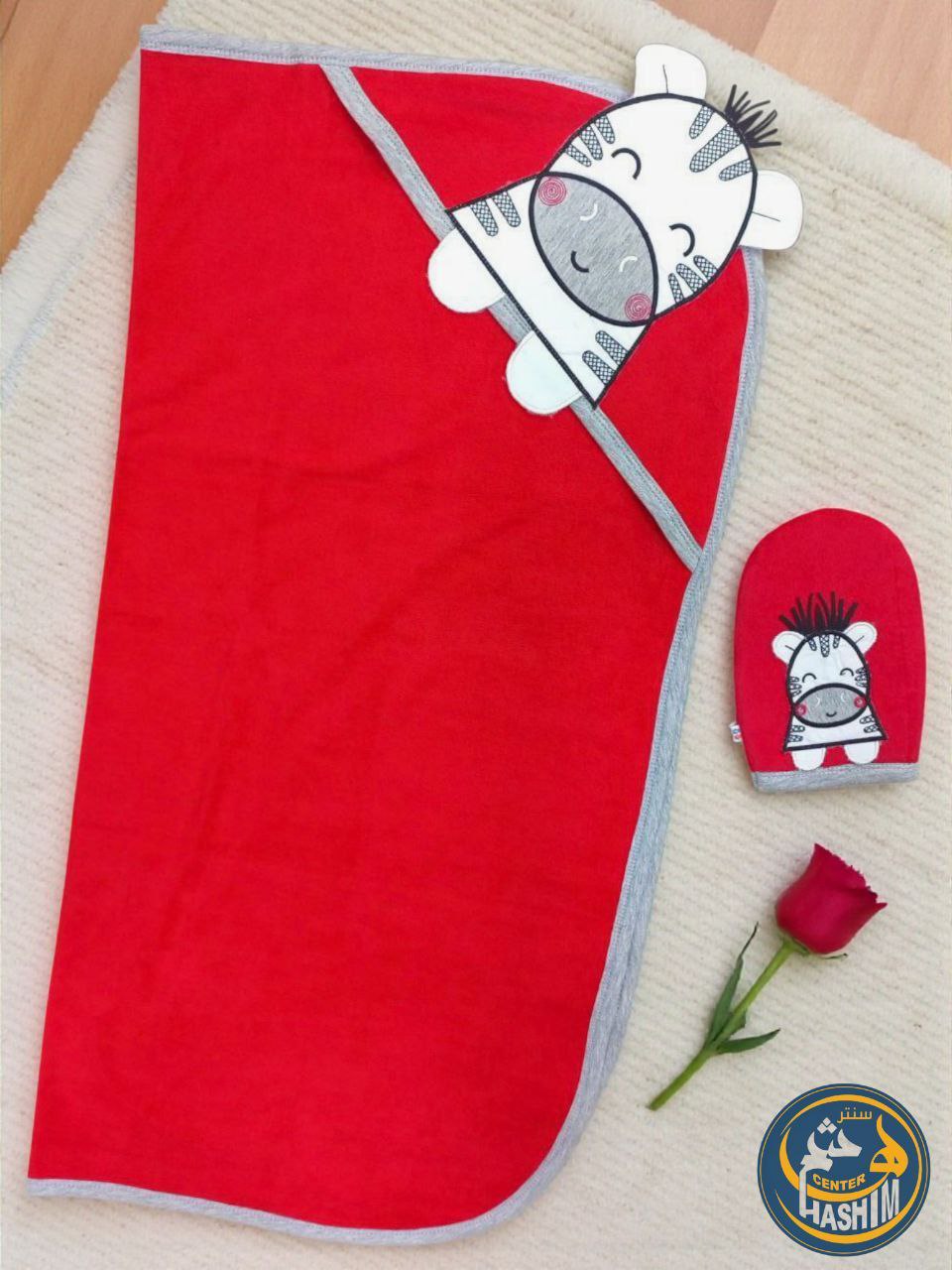 بشكير بيبي مطرز ومعاه ليفه هاند