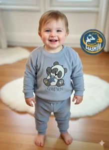 (العربية) بيجامة قطيفة مبطن دبدوب <span class=