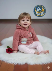 (العربية) بيجامة بزرار دب تركو ونجوم <span class=