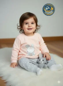 (العربية) بدلة قطيفة ارنوب بنطلون منقط <span class=