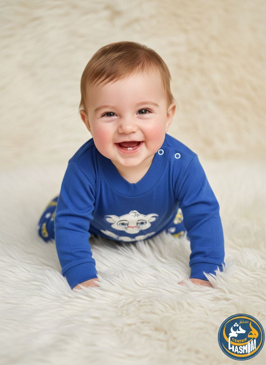 بيجامه كم تطريز اسد <span class=