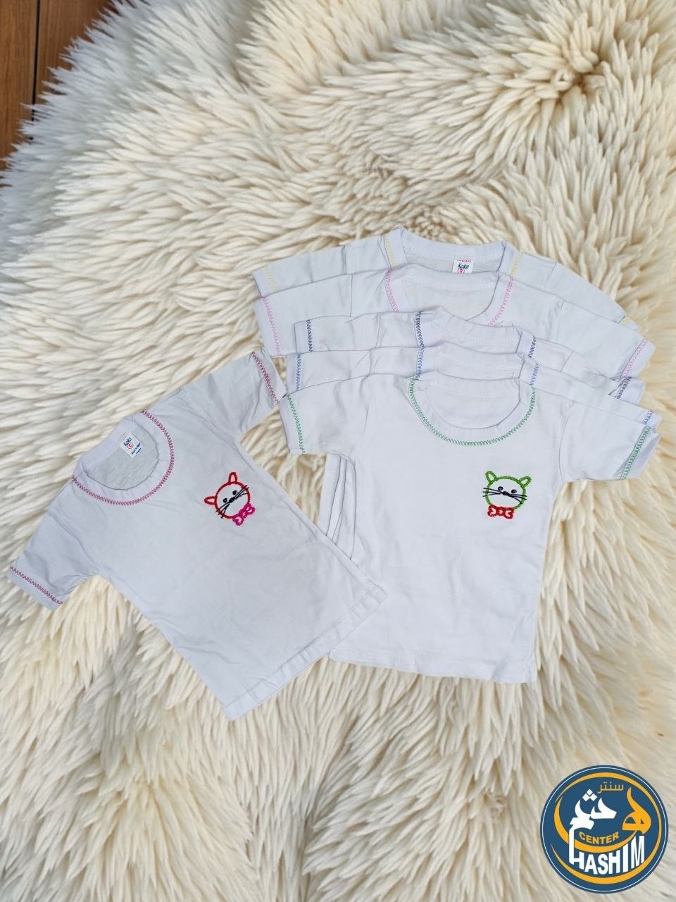 فانله نص كم قطن الباك 6قطع <span class=