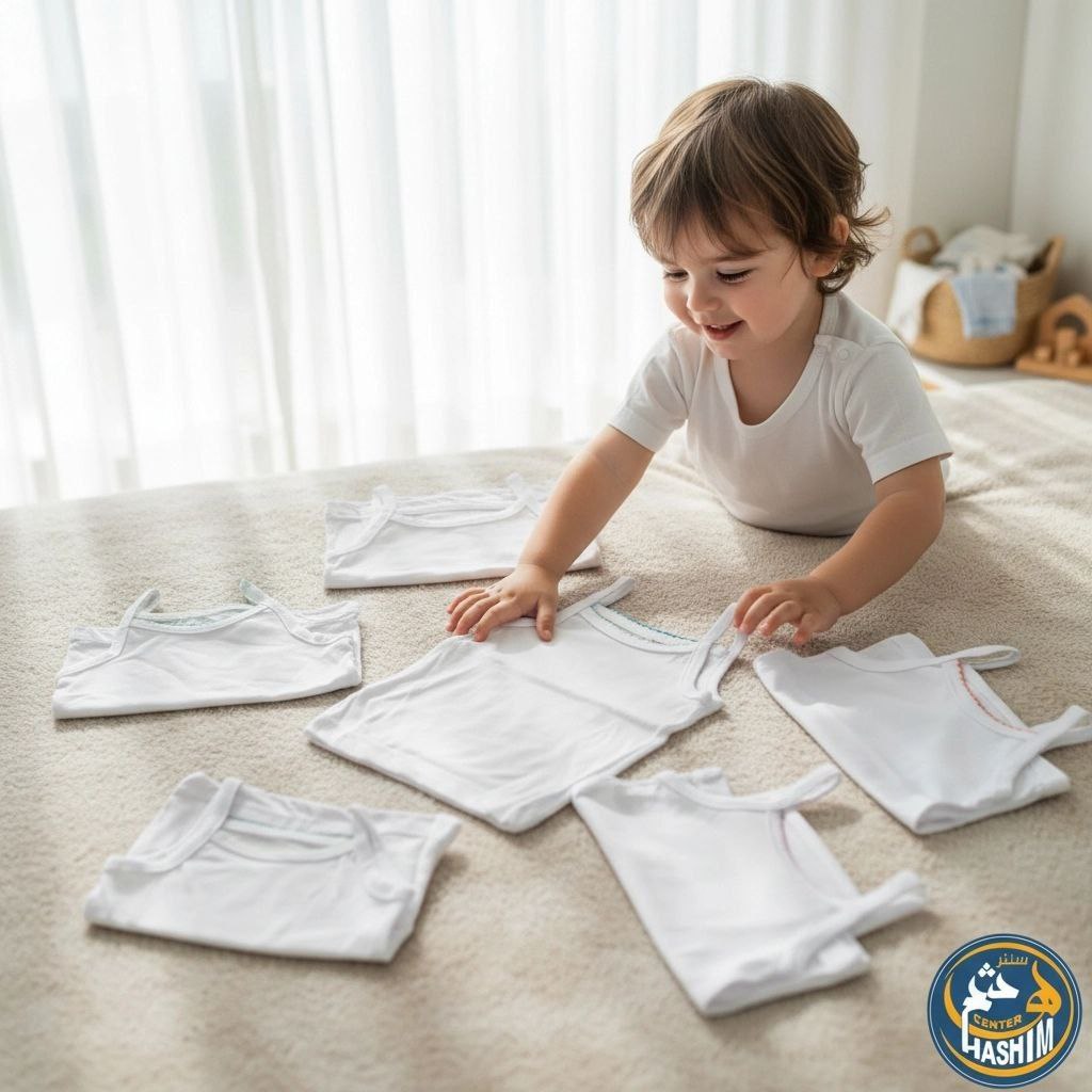 توب بناتى ابيض الباك 6قطع <span class=