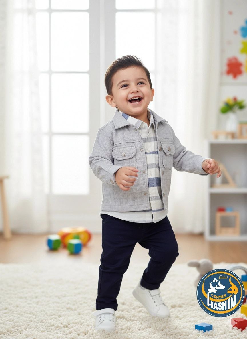 طقم خروج 4ق جاكيت مربعات <span class=