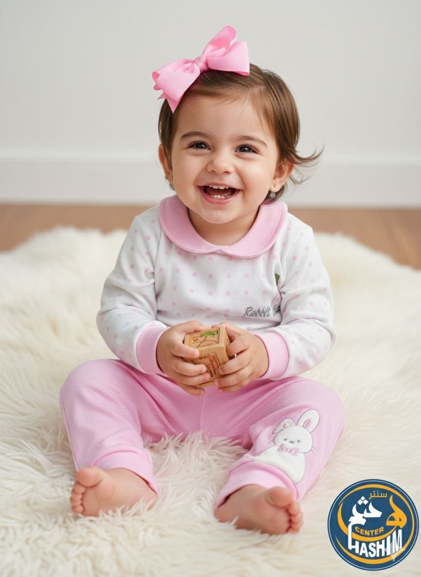 بجامه ارنوب منقط <span class=