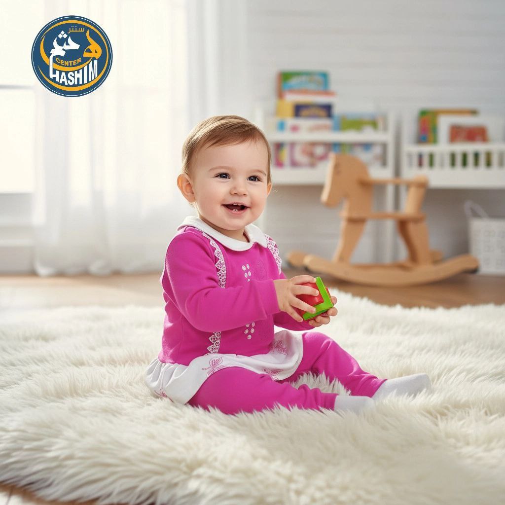 بيجامه كم طويل ورق شجر <span class=